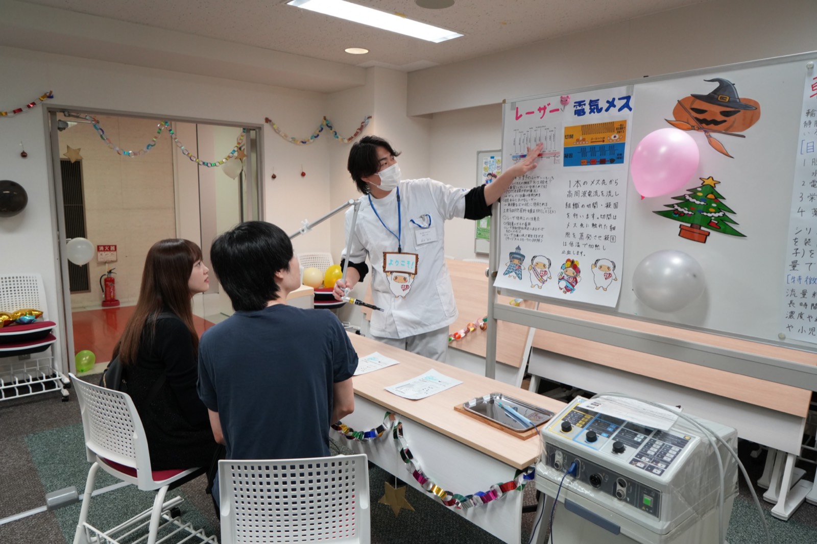 電気メスの展示説明
